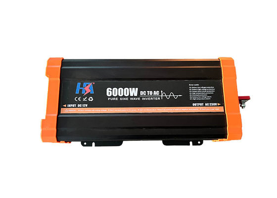 لديها تصنيع محول الطاقة المنزلية 6000w الطاقة العالية الكفاءة العالية DC إلى محول AC المستخدمة في المنزل / في الهواء الطلق / السيارة / القارب